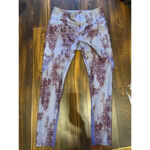 Calia Carrie Underwood Zipper Pocket Mesh Inset Leggings Size L